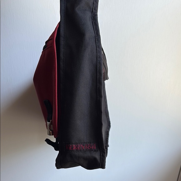 Kenneth Cole Reaction Red and Black Messenger Bag - Picture 8 of 12